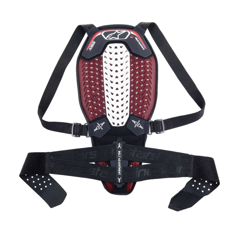 Protector al coloanei vertebrale Alpinestars Nucleon Plasma negru-alb-rosu