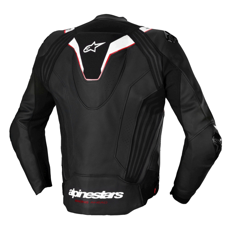 Geacă din piele moto Alpinestars Missile 3 Ignition negru-alb