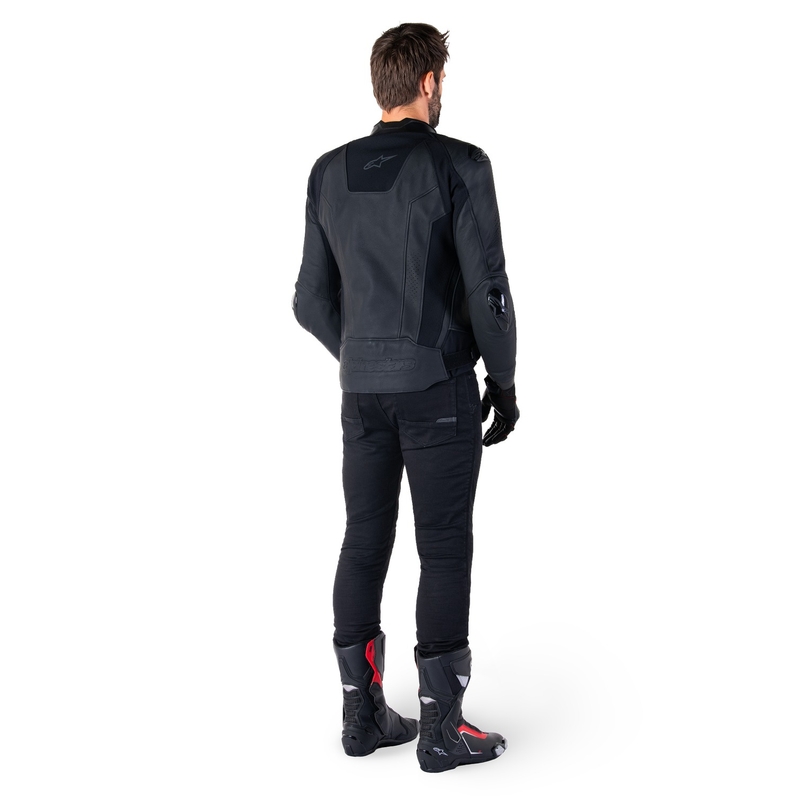 Geacă moto piele Alpinestars Missile 3 negru-negru