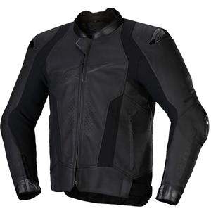 Geacă moto piele Alpinestars Missile 3 negru-negru