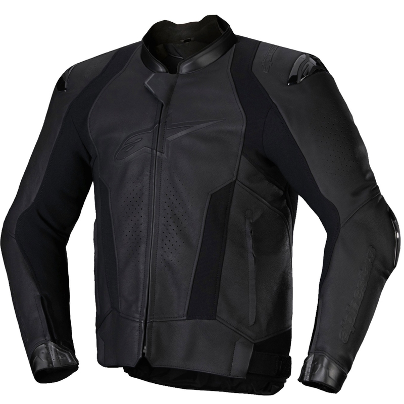 Geacă moto piele Alpinestars Missile 3 negru-negru