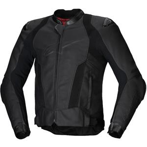 Geacă moto din piele Alpinestars Missile 3 Airflow negru-negru