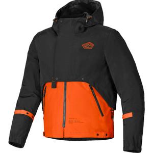 Geacă moto Alpinestars Mootant Waterproof Parka negru-portocaliu fluo