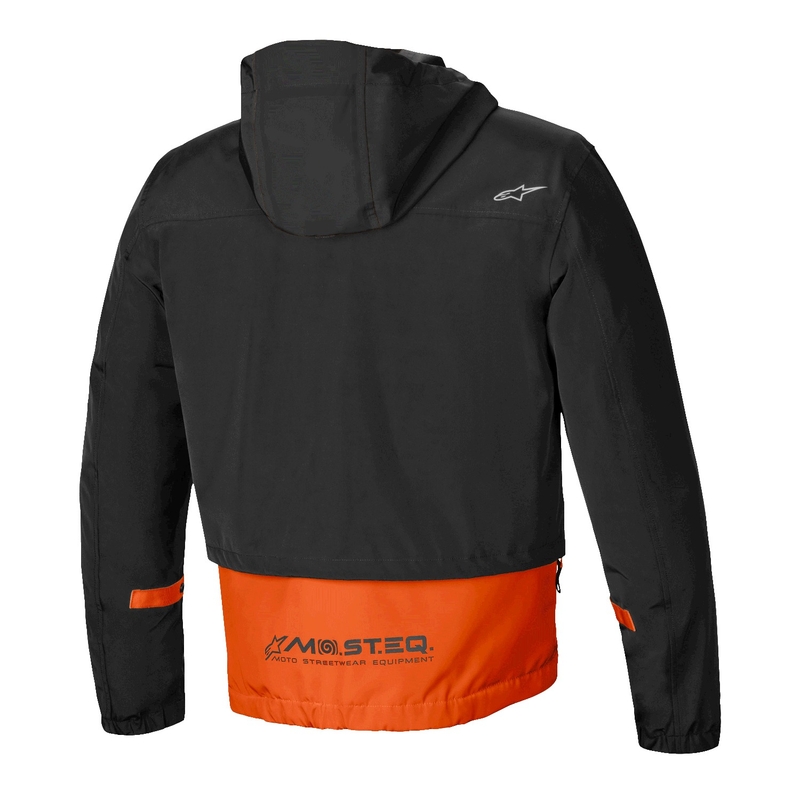 Geacă moto Alpinestars Mootant Waterproof Parka negru-portocaliu fluo