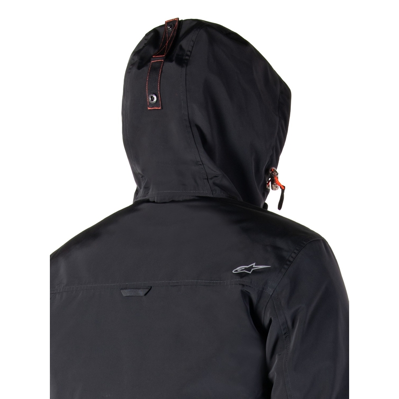 Geacă moto Alpinestars Mootant Waterproof Parka negru-portocaliu fluo
