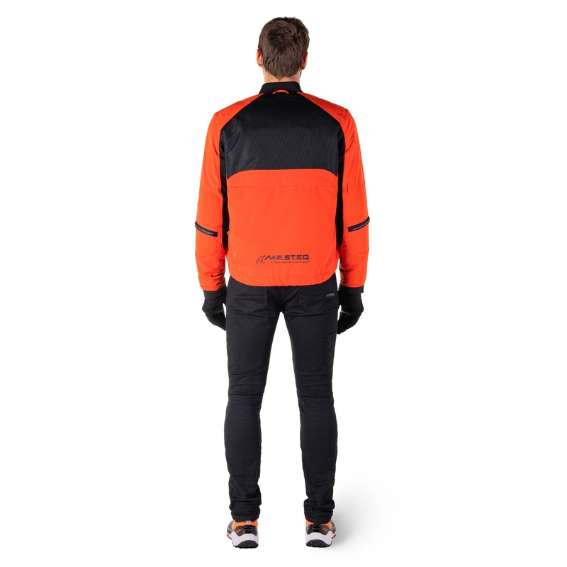 Geacă moto Alpinestars Mootant Waterproof Parka negru-portocaliu fluo