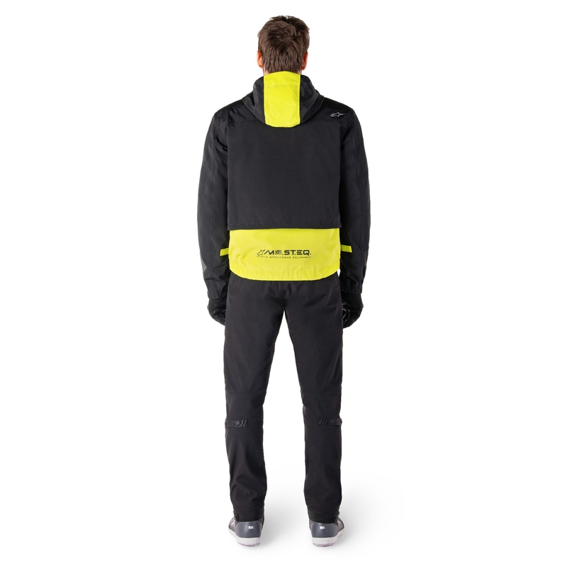 Jacheta moto Alpinestars Mootant Waterproof Parka negru-galben fluo
