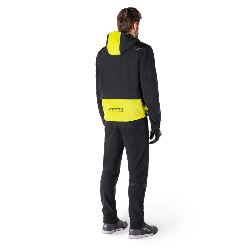Jacheta moto Alpinestars Mootant Waterproof Parka negru-galben fluo