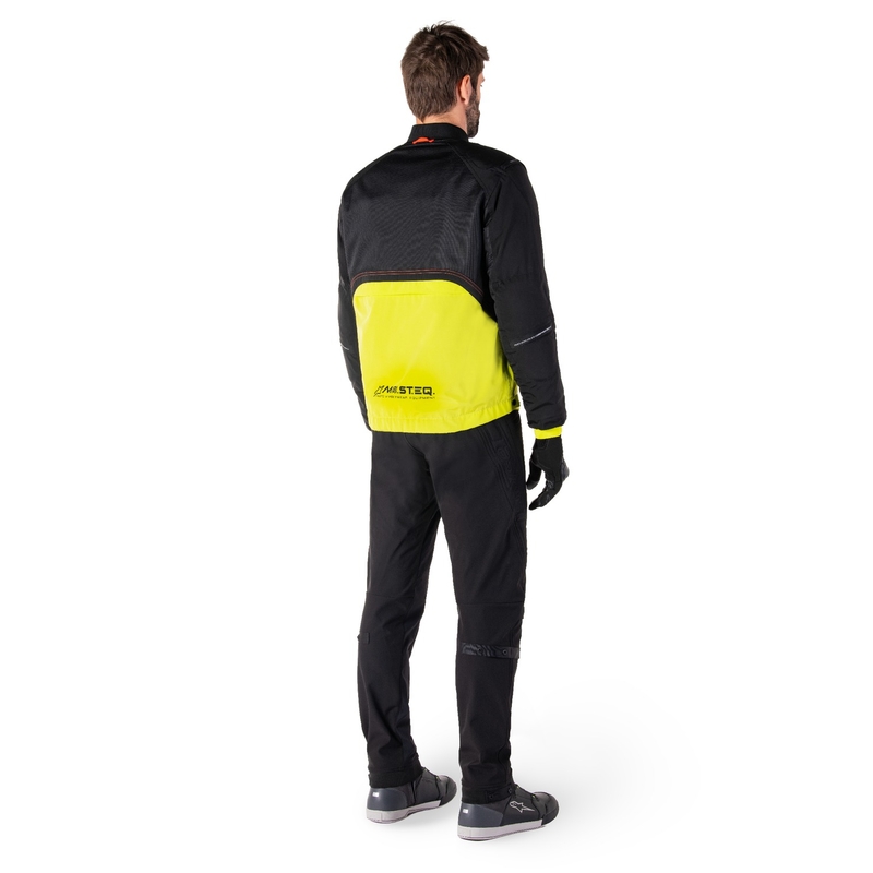 Jacheta moto Alpinestars Mootant Waterproof Parka negru-galben fluo