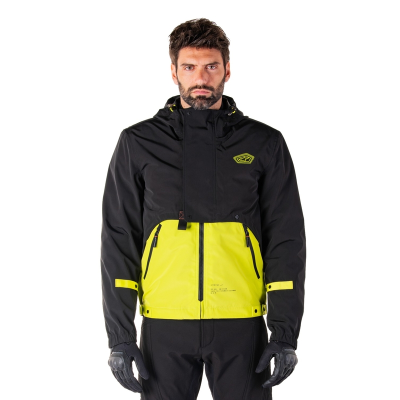 Jacheta moto Alpinestars Mootant Waterproof Parka negru-galben fluo