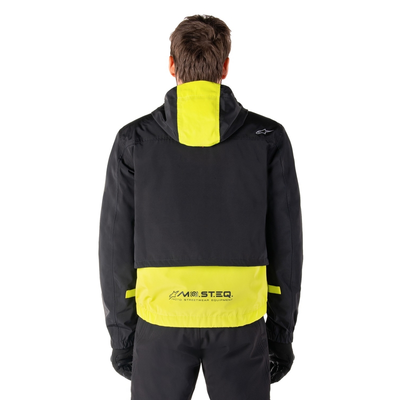 Jacheta moto Alpinestars Mootant Waterproof Parka negru-galben fluo