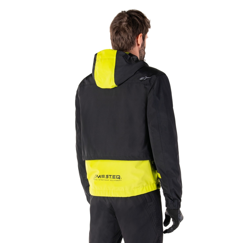 Jacheta moto Alpinestars Mootant Waterproof Parka negru-galben fluo