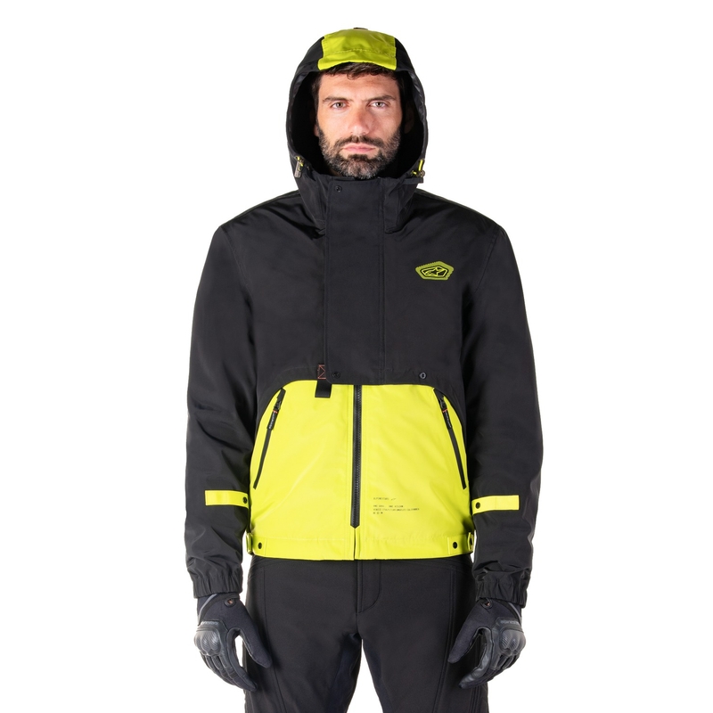 Jacheta moto Alpinestars Mootant Waterproof Parka negru-galben fluo
