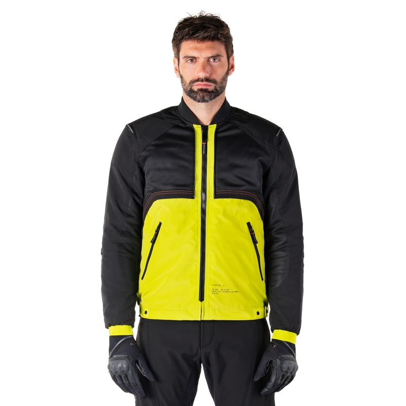 Jacheta moto Alpinestars Mootant Waterproof Parka negru-galben fluo
