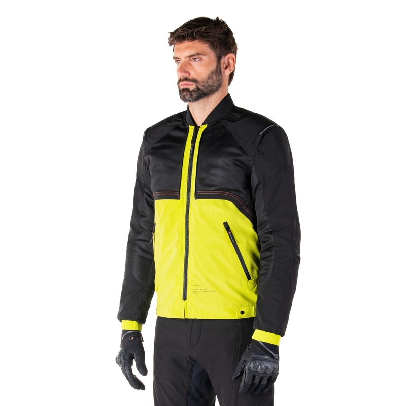 Jacheta moto Alpinestars Mootant Waterproof Parka negru-galben fluo