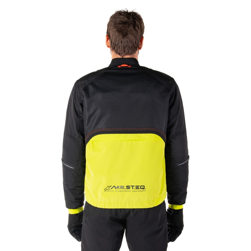 Jacheta moto Alpinestars Mootant Waterproof Parka negru-galben fluo