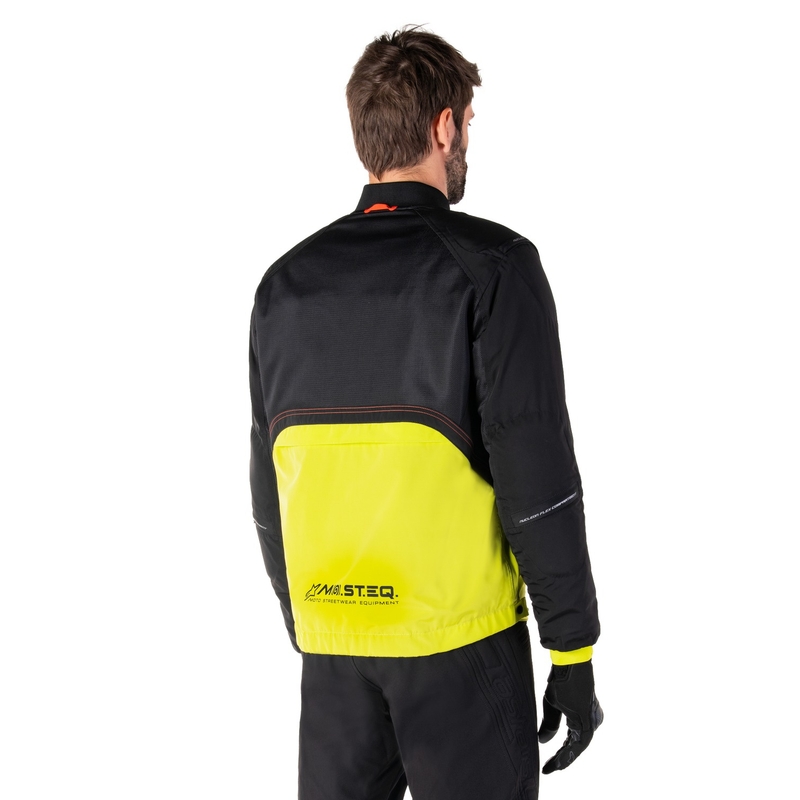 Jacheta moto Alpinestars Mootant Waterproof Parka negru-galben fluo