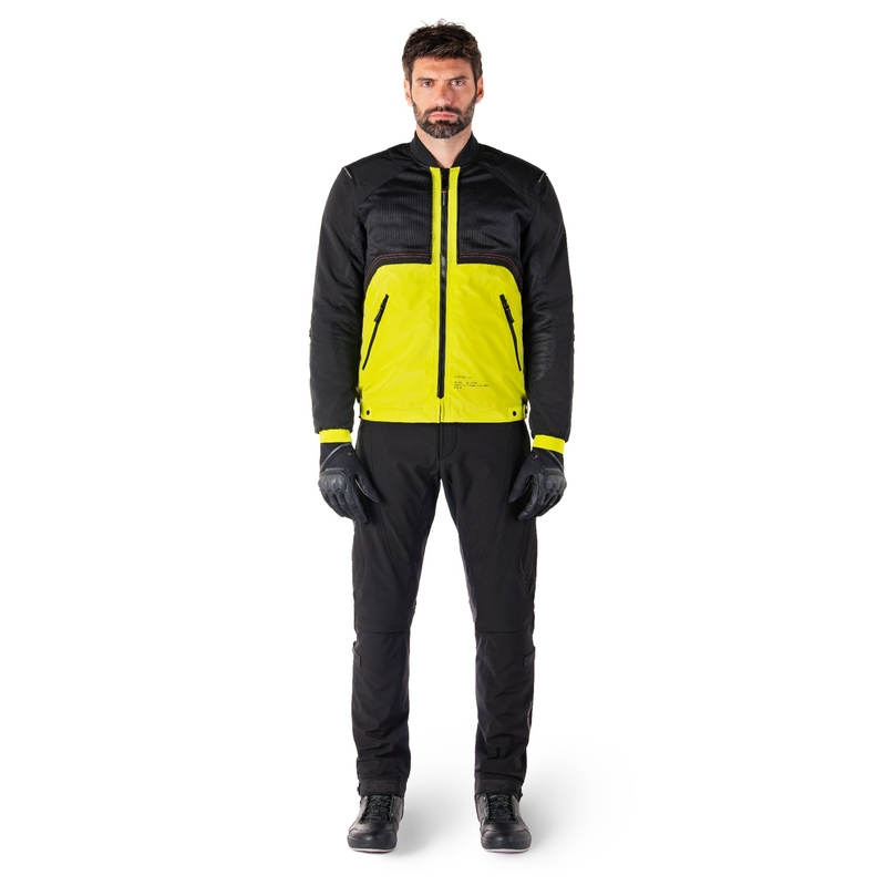 Jacheta moto Alpinestars Mootant Waterproof Parka negru-galben fluo
