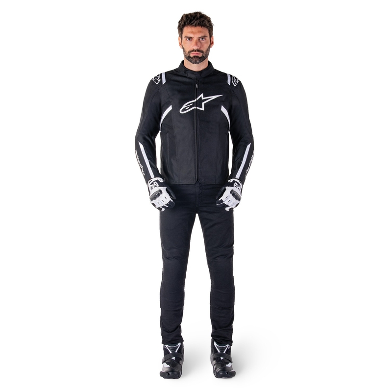Jachetă moto impermeabilă Alpinestars T-SPS 2 alb-negru