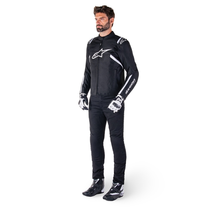 Jachetă moto impermeabilă Alpinestars T-SPS 2 alb-negru