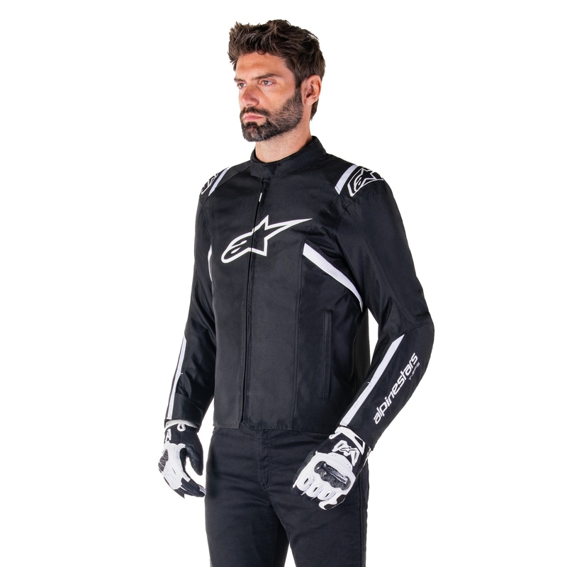 Jachetă moto impermeabilă Alpinestars T-SPS 2 alb-negru