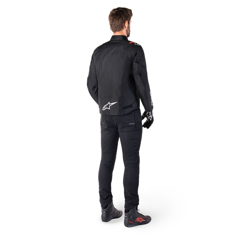 Jacheta moto impermeabila Alpinestars T-SPS 2 negru-alb-rosu fluo