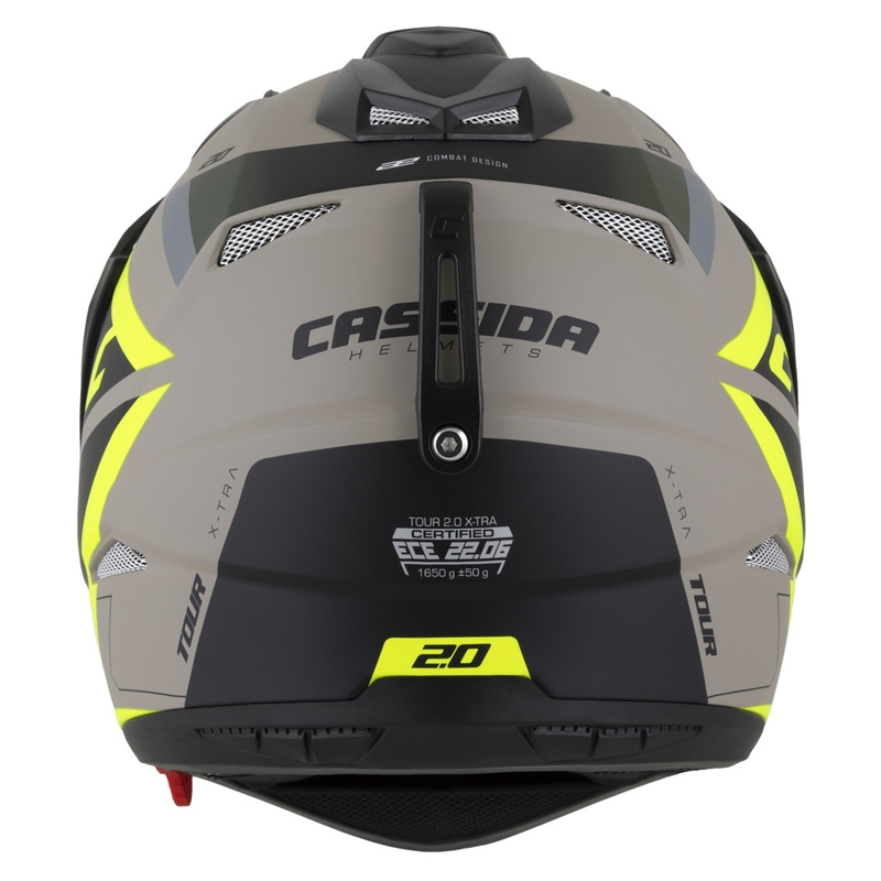 Casca enduro Cassida Tour 2.0 X-tra mat nisip-fluo galben-verde-negru