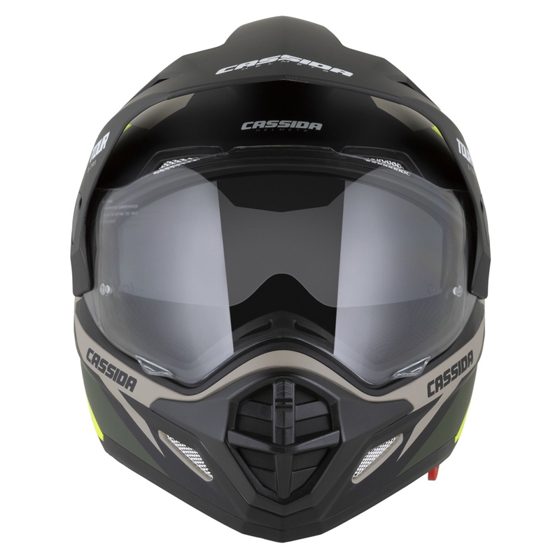 Casca enduro Cassida Tour 2.0 X-tra mat nisip-fluo galben-verde-negru