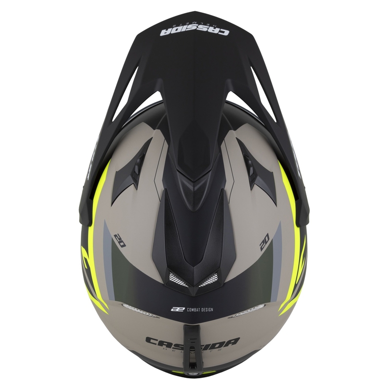 Casca enduro Cassida Tour 2.0 X-tra mat nisip-fluo galben-verde-negru