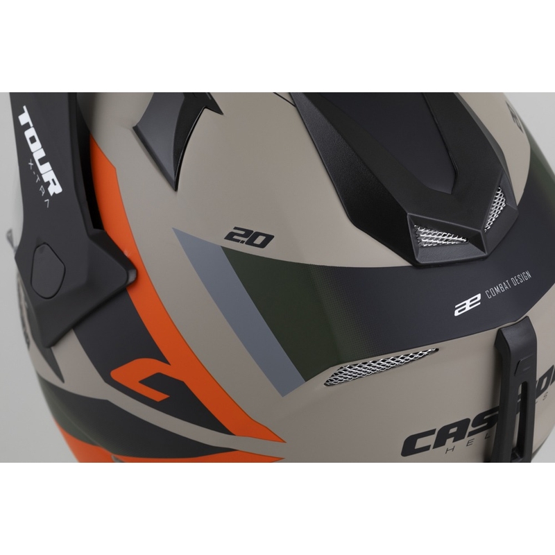 Casca Enduro Cassida Tour 2.0 X-tra mat nisip-portocaliu-verde-negru