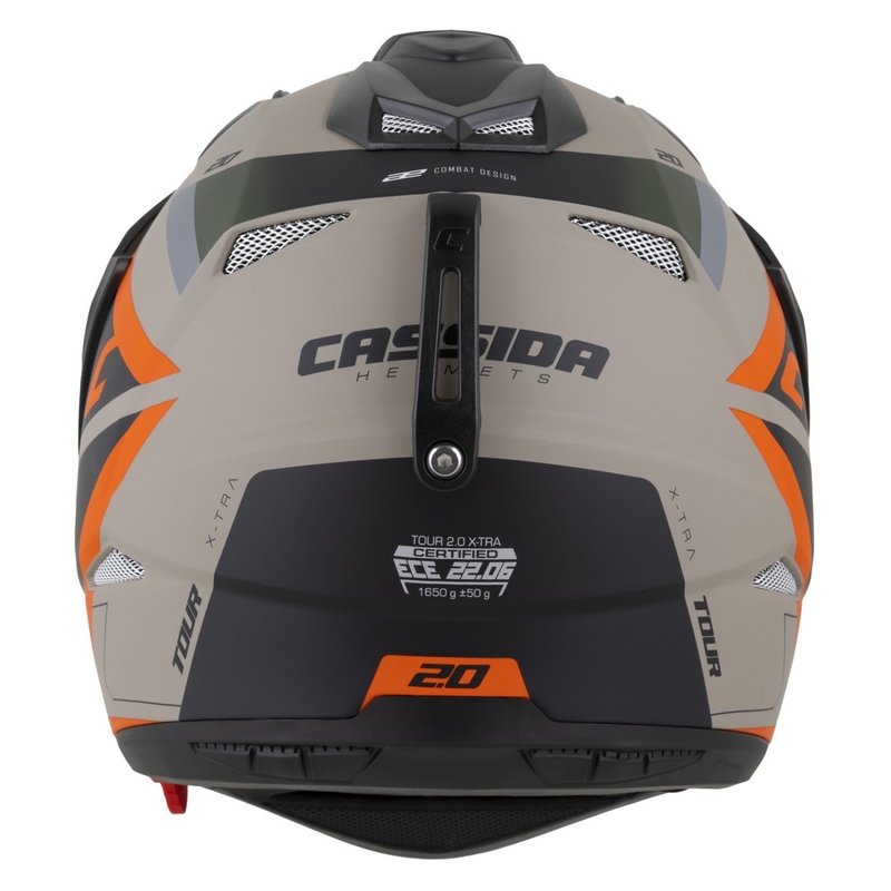 Casca Enduro Cassida Tour 2.0 X-tra mat nisip-portocaliu-verde-negru