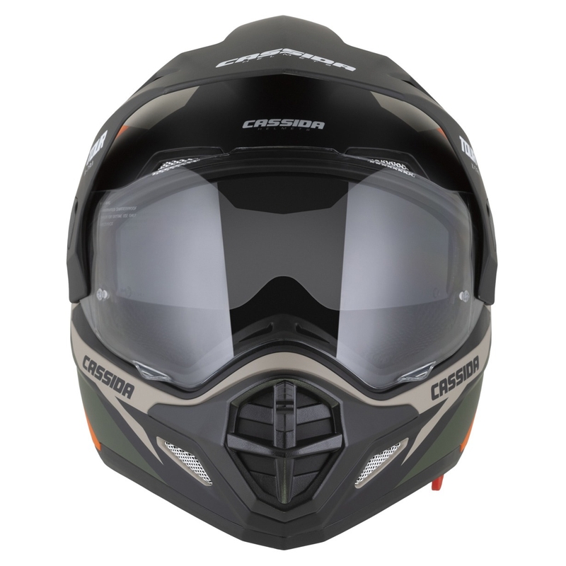 Casca Enduro Cassida Tour 2.0 X-tra mat nisip-portocaliu-verde-negru