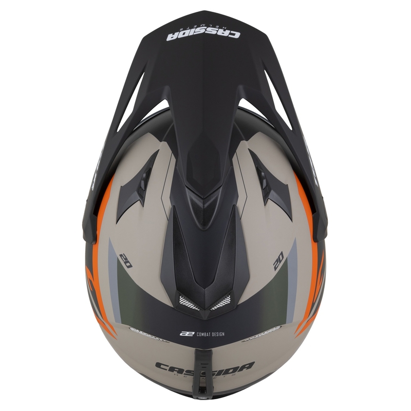 Casca Enduro Cassida Tour 2.0 X-tra mat nisip-portocaliu-verde-negru