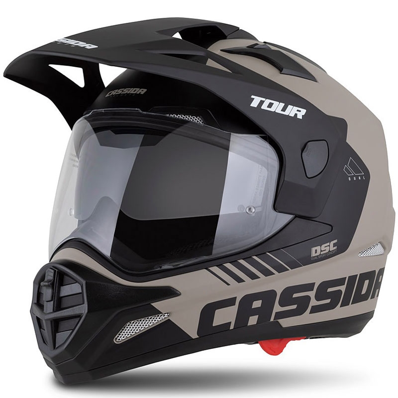 Casca de enduro Cassida Tour 2.0 Dual negru-nisip mat
