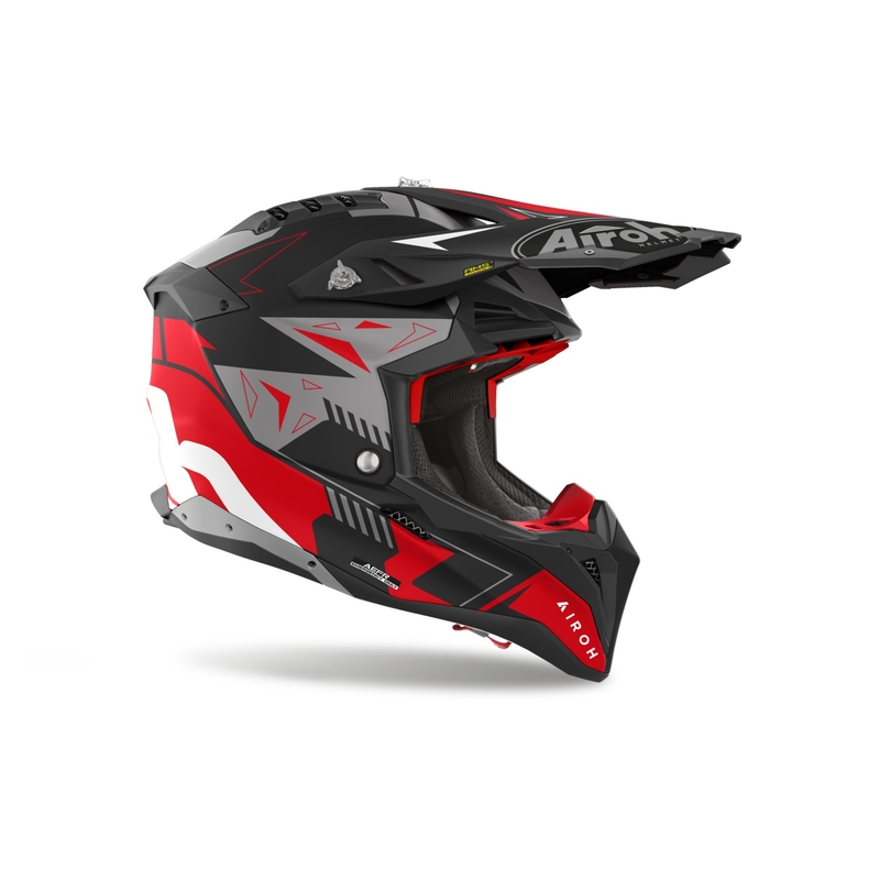 Casca motocross Airoh Aviator 3 Spin rosie mat