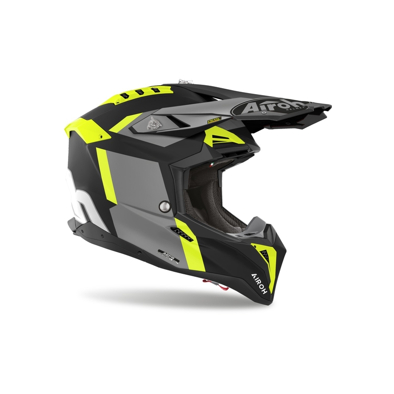 Casca motocross Airoh Aviator 3 Glory galben mat