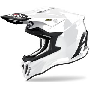 Casca motocross Airoh Strycker Culoare alb lucios lichidare