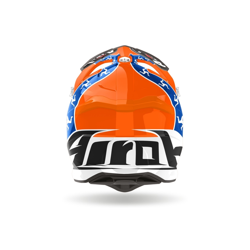 Vanzare casca de motocross Airoh Strycker Hazzard portocaliu lichidare