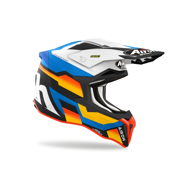 Casca motocross Airoh Strycker Glam albastru mat lichidare