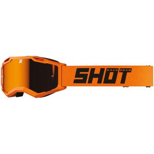 Ochelari de motocross Shot Assault 2.0 portocaliu solid cu plexiglas iridiu