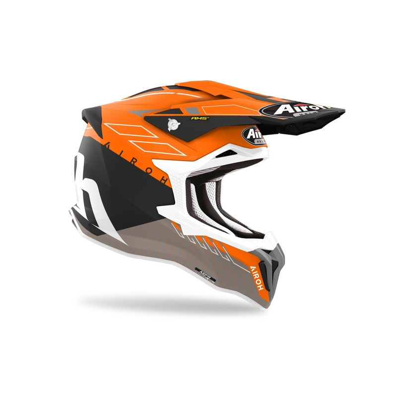 Casca motocross Airoh Strycker Skin portocaliu mat lichidare