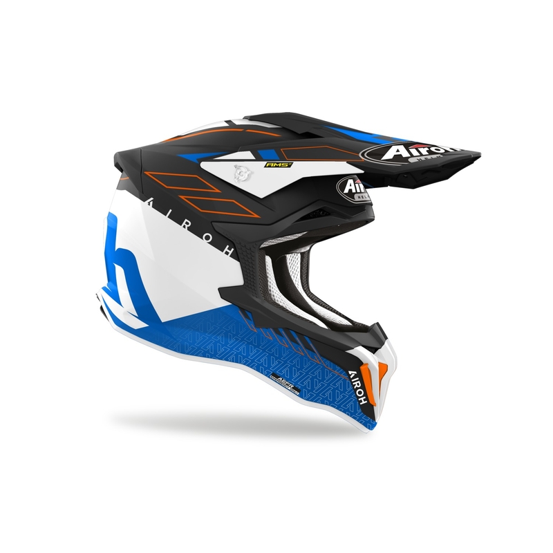 Casca motocross Airoh Strycker Skin albastru mat lichidare