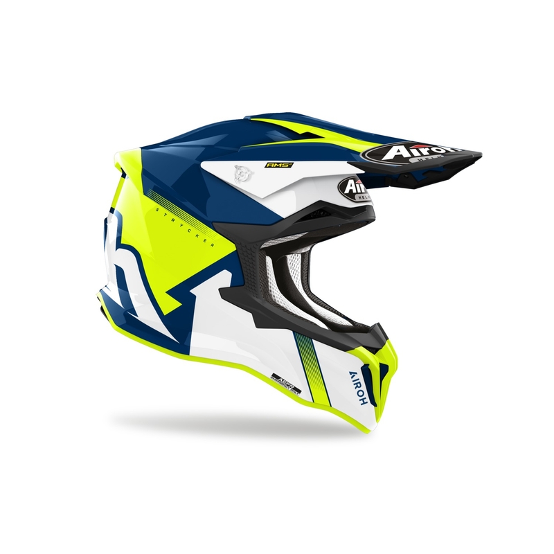 Casca motocross Airoh Strycker Blazer galbena lichidare