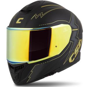 Cască de motociclist Cassida Integral GT 2.1 Flash negru-auriu-gri