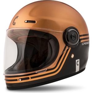 Cască de motocicletă integrală Cassida Fibre Super Hooligan negru și cupru lichidare