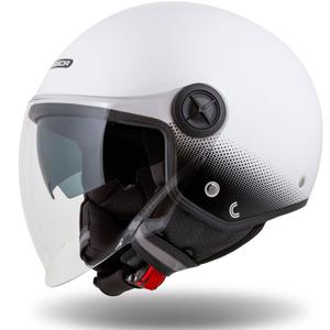 Cassida Handy Plus cască de motociclist deschisă alb-negru