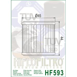 Filtru de ulei HIFLOFILTRO HF593