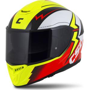 Cască de motocicletă Integral Cassida Integral GT 2.1 Flash fluo galben-roșu-negru-alb