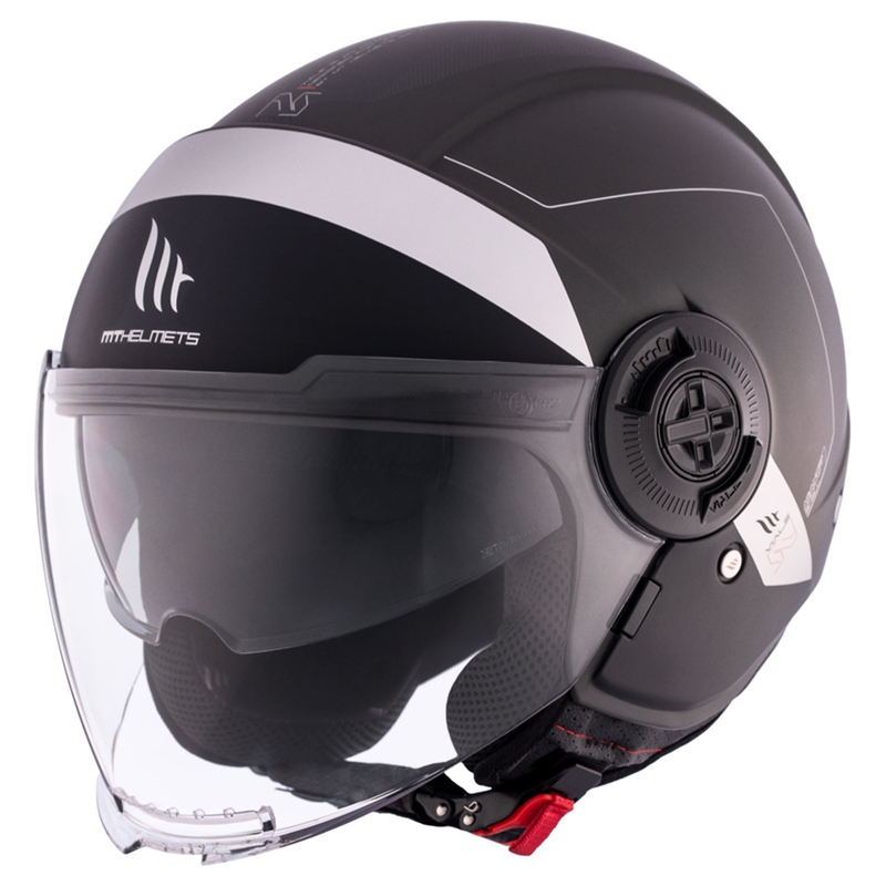 Casca moto open MT Viale SV S 68 Unit D2 negru-gri lichidare