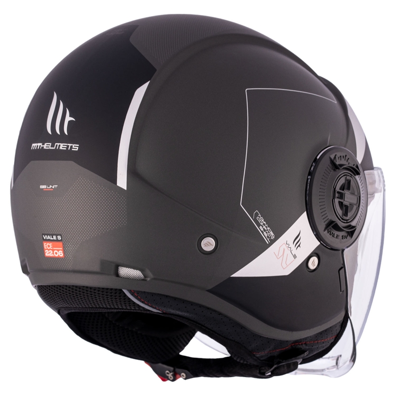Casca moto open MT Viale SV S 68 Unit D2 negru-gri lichidare
